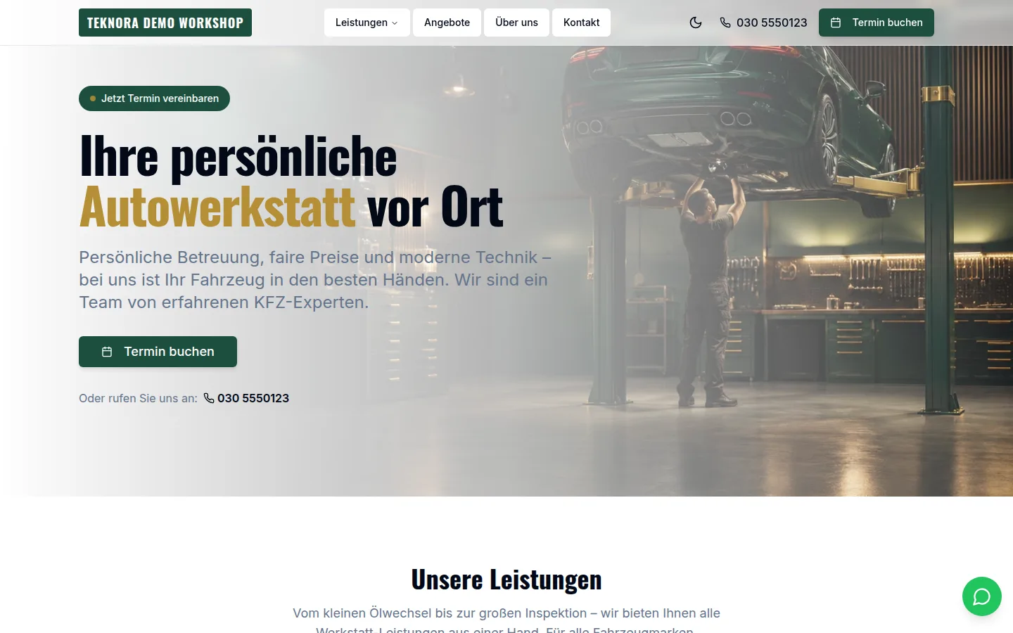 The customer’s website